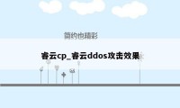 睿云cp_睿云ddos攻击效果