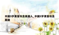 中国9岁黑客攻击美国人_中国9岁黑客攻击美国