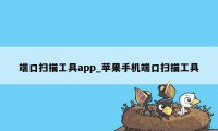端口扫描工具app_苹果手机端口扫描工具
