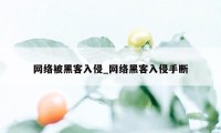 网络被黑客入侵_网络黑客入侵手断