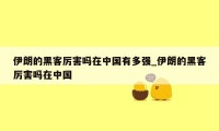 伊朗的黑客厉害吗在中国有多强_伊朗的黑客厉害吗在中国
