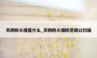 天网防火墙是什么_天网防火墙防范端口扫描