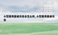 小型服务器被攻击会怎么样_小型服务器被攻击
