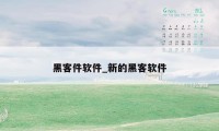 黑客件软件_新的黑客软件