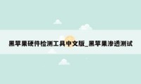 黑苹果硬件检测工具中文版_黑苹果渗透测试