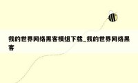 我的世界网络黑客模组下载_我的世界网络黑客