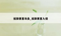 抵御黑客攻击_抵御黑客入侵