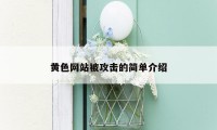 黄色网站被攻击的简单介绍