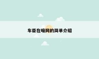 车臣在暗网的简单介绍
