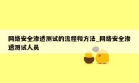 网络安全渗透测试的流程和方法_网络安全渗透测试人员