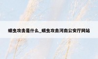 蠕虫攻击是什么_蠕虫攻击河南公安厅网站