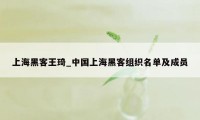 上海黑客王琦_中国上海黑客组织名单及成员