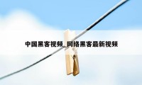 中国黑客视频_网络黑客最新视频