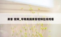 黑客 视频_早期美国黑客视频在线观看