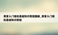 黑客入门相机基础知识教程图解_黑客入门相机基础知识教程