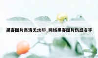黑客图片高清无水印_网络黑客图片伤感名字