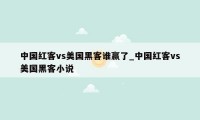 中国红客vs美国黑客谁赢了_中国红客vs美国黑客小说