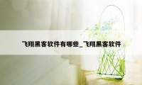 飞翔黑客软件有哪些_飞翔黑客软件