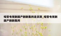 暗警电视剧国产剧剧集网盘资源_暗警电视剧国产剧剧集网